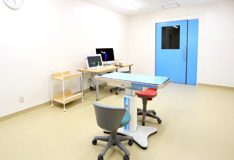 Examination room designed for hands-on training